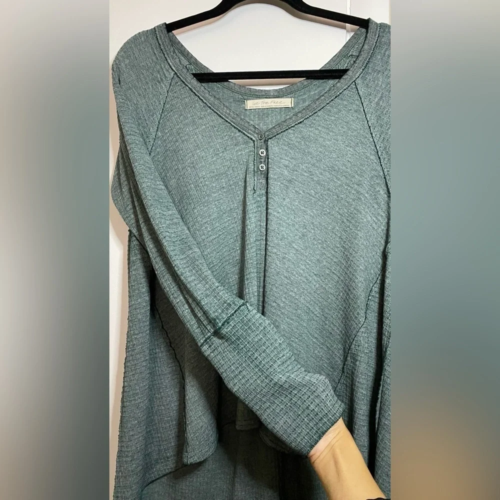 We the Free (Free People) Citrine Thermal Long Sleeve Top Size XS